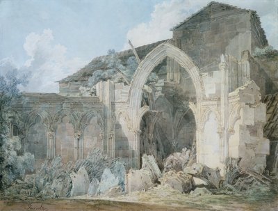 Glastonbury Abbey by Joseph Mallord William Turner